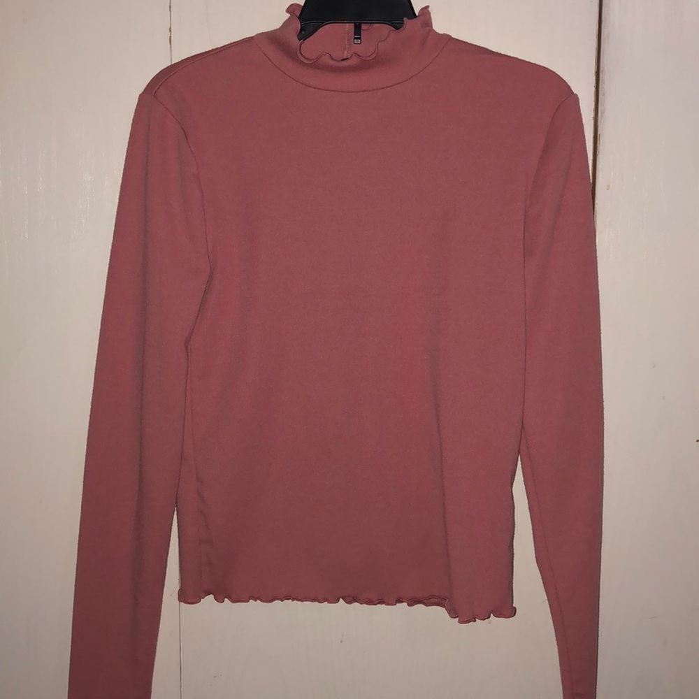 Forever 21 ruffle turtleneck long sleeve